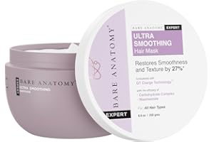 Bare Anatomy Ultra Smoothing Hair Mask | Restores Smoothing & Texture by 27% | Deep Conditioning | For Dry & Frizzy Hair | Sulphate & Paraben Free | For Women & Men | 250 Gm