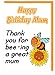 Produktbild Geburtstagskarte für Mama – Blume und Biene – Thank You für bee-ing A Great Mum