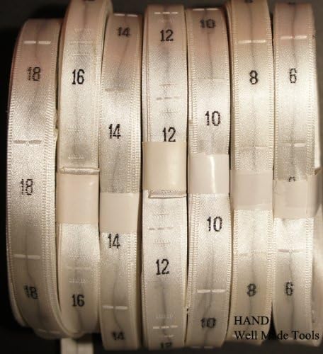 A Roll of Fold Silk Size Tabs - White, 500pcs (14)