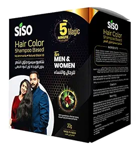 Siso Hair Color (20g) Natural Black-Pack of 20