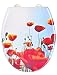 Produktbild Eisl WC Sitz RED POPPY, Duroplast, mit Absenkautomatik und Schnellverschluss, Motiv, ED69RPOPPY