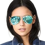 Funcional Perfect All Rounder---Las gafas de sol pueden evitar que el sol se dañe a los ojos, mejorar su visión y hacer una declaración de moda única. satisface la vida diaria de los usuarios, ¡También esta gafas de sol cuenta con un hermoso empaque, por lo tanto,es un regalo maravillosa y práctica para amigos y familiares!