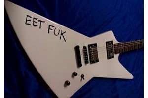 GUITARCUSTOM Eet Fuk Adesivi in vinile per decorazione chitarra e basso … (nero)