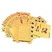 Produktbild Alxcio Poker Spielkarten Blattgold Wasserdicht mit 24K Goldfolie Poker,Aufwendig Aussehen - Hoch Qualität für Ihr Poker Vergnügen, Profi Premium Spielkarten für Texas Holdem Poker