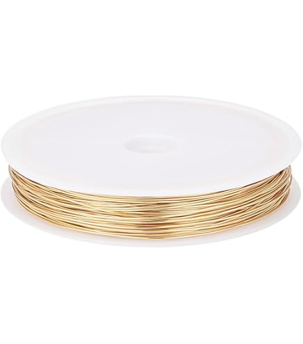 Beadalon 0,46 mm x 31 m-Bobine de Fil 19 brins Doré satiné