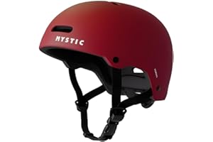 Mystic Watersports - Surf KiteSurf & Windsurfing Vandal Helmet - Red - Unisex - CE and UKCA approved