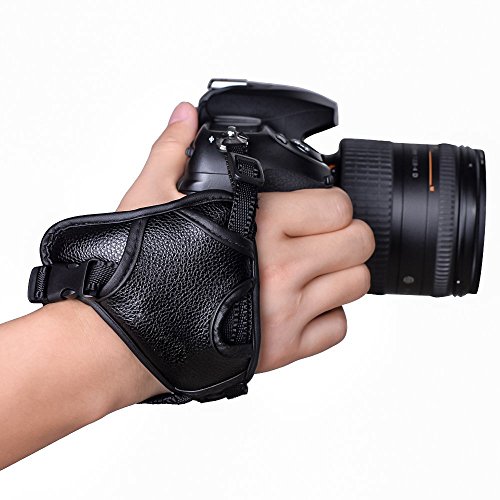 Itian PU Cuir stabilisation ergonomique Poign  e dragonne Band pour Nikon  Canon  Pentax  Minolta  Panasonic  Olympus  Kodak  SLR  DSLR Sony Appareils photo num  rique