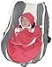 Wallaboo Baby Blanket Coco - For Car seat and Travel - 100% Pure Cotton - 90 X70 cm - For Babies from Newborn - Red