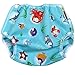 Air Flow Reusable Wrap Nappy Cover - with Poppers (Large, OCEANS)