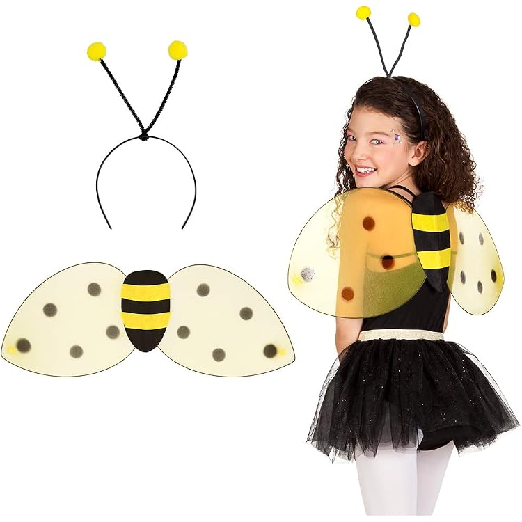 Oblique Unique Bienen-Haarreifen Mit Wackelnden Bommeln – Gelb-schwarz Für Karneval, Mottoparty Oder Kostüm