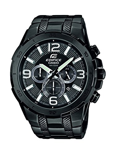 Casio Herren-Armbanduhr Analog Quarz Edelstahl EFR-538BK-1AVUEF Casio Herren-Armbanduhr Analog Quarz Edelstahl EFR-538BK-1AVUEF