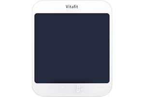 Vitafit Báscula digital de cocina de 15 kg, escala de alimentos multifunción, medidas en gramos y onzas, graduación precisa de 1 g, pilas incluidas,Blanco