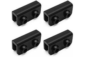 BODYA 4 Stück schwarze rechteckige Halterung Pop-Up-Pavillon Ersatzverbinder Ersatzteile Outdoor-Zelt Zubehör für Pop-Up-Pavillon-Zelt, Terrassenschirm, Outdoor-Möbel