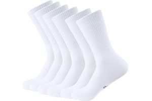 Balseti Calcetines Media Caña Deporte Hombre, Mujer. Calcetines Finos Verano para Trabajo. 85% Algodón. Pack 6 Pares Deportivos, Casuales, Transpirables para Chico, Chica. Tallas entre 35-47