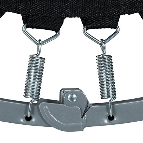 Relaxdays Trampolin faltbar, Indoor, Fitness H x B x T: 22 x 95 x 95 cm, Maximalbelastung 100 kg, blau-schwarz - 5