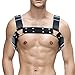 Price comparison product image Homelex Men's Sexy Leather Body Chest H Bulldog Harness Club Shoulder Straps (2)