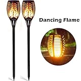 🐬 Dancing Flames Design: jede LED flackert warmes gelbes Licht, Dutzende von Flammenwechseln, ahmt extrem realistische & natürliche tanzende Flammen nach und schafft ein romantisches Gefühl für Ihre Party, Grillparty, Camping.