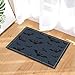 Produktbild gwregdfbcv Schwarze Fliegende Fledermaus Rote Blick Augen auf dunkelblauem Hintergrund Badezimmer Matte Anti-Rutsch-Boden-Eingangstür Anti-Rutsch-Matte Children40X60CM