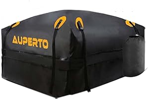 Namotu Car Roof Bag, Waterproof Cargo Bag 425 Litres (15 Cubic Feet) compatible Cars, Vans or SUVs 95x95x46cm (black)