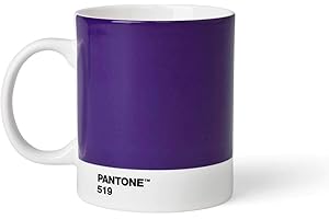 Copenhagen Design PANTONE Kubek do kawy/herbaty, cienka porcelana (ceramika), 375 ml, fioletowy, C, porcelanowy, fioletowy 519, 1 szt. (1 opakowanie)