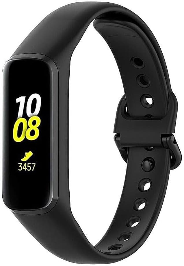 Coverzone Samsung Galaxy Fit2 İle Uyumlu Bileklik Kayışı Termoplastik Kordon CordFit Siyah
