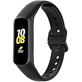 Coverzone Samsung Galaxy Fit2 İle Uyumlu Bileklik Kayışı Termoplastik Kordon CordFit Siyah