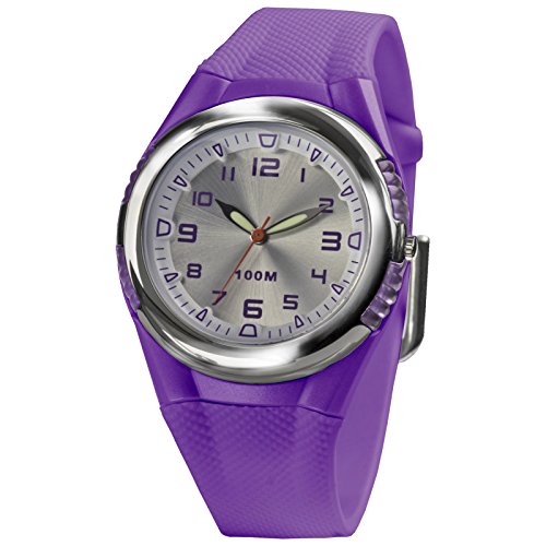 SINAR XH-80-7 Uhr Damenuhr Kautschuk Kunststoff 100m Analog violett SINAR XH-80-7 Uhr Damenuhr Kautschuk Kunststoff 100m Analog violett