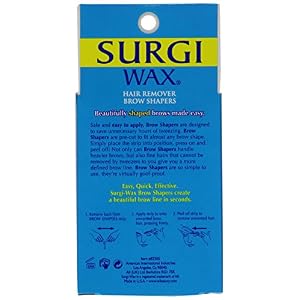 Surgi Wax Eyebrow Wax Strips - Eyebrow Hair Removal Waxing Kit with Surgi Soothe Cream (28 Pack) - Image 2