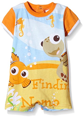 Disney Baby Boys 0-24m Nemo Romper, Orange (Paprika), 3-6 Months (Manufacturer Size:6 Months)