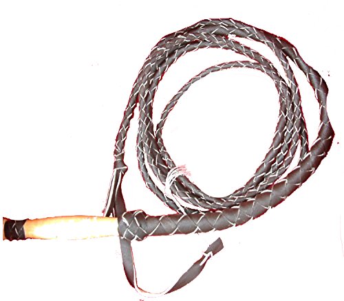 REAL-LEATHER-6-FT-BULL-WHIP-with-wooden-handle-makes-loud-crack
