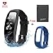 Price comparison product image GENKI Fitness Tracker, Fitness Watch Activity Tracker with Heart Rate Monitor, IP67 Waterproof, Free Wristband, 14 Exercise Modes, Sleep Monitor, GPS Route Tracking Step Counter Upgraded Version