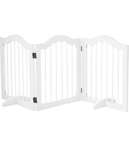 VidaXL Hundetor Faltbar Aus Massivholz – Schutzgitter Für Treppe & Wohnzimmer (160 Cm, Schwarz)
