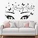 Produktbild 97X56 cm Butterflies on the Wall Stars Vinyl Sticker Beauty Salon Decor Mural Eyes Lashes Wall Decal Butterfly