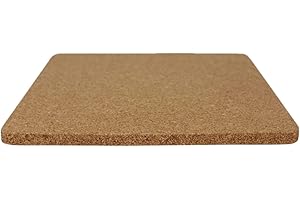 ZENZERO® - Dessous de plat en liège - Épaisseur du dessous de plat 1 cm - Différentes tailles disponibles - Pièces 1 - de : (15 x 15 cm)