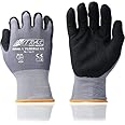 NITRAS 8800 Flexible Fit - Guanti da giardinaggio, 3 paia, taglia 8/L, arancia