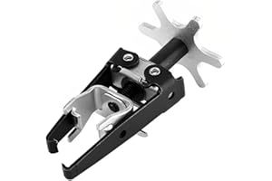 iFutniew 1 outil d'installation de soupape de compresseur de ressort de soupape de moteur noir et argent en plastique + outil de maintien de ressort de soupape en métal