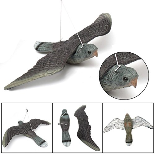 MagiDeal Realistisch Fliegende Vogelscheuche Vogel Taube Köder Schädlingsbekämpfung Garten - 2