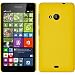 Produktbild PhoneNatic Case für Microsoft Lumia 535 Hülle gelb gummiert Hard-case + 2 Schutzfolien