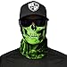 Produktbild A.S.98 SA Fishing Company Face Shield Sturmhaube *viele Verschiedene Designs* Multiunktionstuch Maske Fishing Schal Bandana Gesichtsmaske Halstuch Ski Motorrad Paintball Maske (Skull Tech Green Crow)