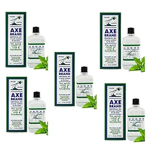 Axe Brand Universal oil Imported Relief for Cold/Headache/Muscles Pain/Insect Bite 56ml (Pack of 5 )