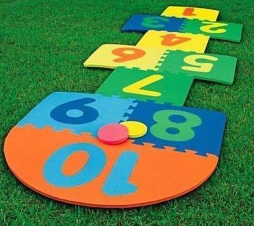 Kids Eva Garden Pub Hopscotch Scribble Toy Game Mats Children Hop Scotch Mat.