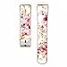 Produktbild Altsommer Armband 22mm für Fitbit Versa Weiches Leder Gurt mit Verbinder Zubehör Blume Armband Muster Serie,Bunt Leder Sportarmband Uhrenarmband die Vielfalt der Blumen für Damen (E)