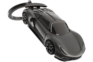 O META[L]MORPHOSE METALMORPHOSE - Porte-clés Supercar Noire - Porte clé Voiture de Luxe - Cadeau Original Homme et Femme