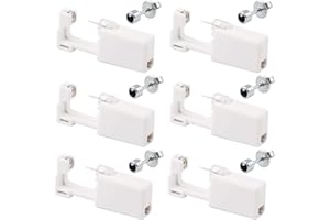 MZSM 6 pistolas perforadoras desechables para pendientes de oreja, sin dolor, equipo de pistolas perforadoras de oreja, herramientas para niñas, niños, mujeres, hombres