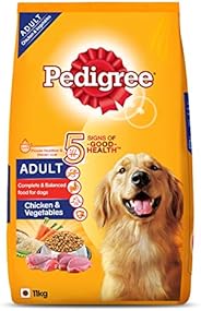 Pedigree Adult Dry Dog Food, Chicken & Vegetables, 11Kg 