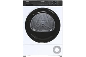 HAIER - Sèche-Linge Pompe à chaleur I-Pro Serie 3 HD80-A2939E-FR - Capacité de 8kg, 15 Programmes, Classe énergétique E, Départ différé 1-24h, Niveau sonore 66 dB(A), Connectivité App hOn