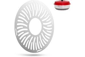 ecooe Grille de Four Omnia (2ème Niveau), Grille de Cuisson en Acier INOX V2A, Plat de Cuisson Passe au Lave-Vaisselle, Plaque de Cuisson Perforée