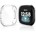 KIMILAR 2 Stücke Schutzhülle Kompatibel mit Fitbit Sense/Versa 3 Hülle, (Nicht für Versa/Versa 2) Vollständige Abdeckung Weic