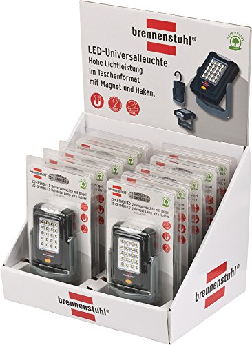 Brennenstuhl LED Arbeitslampe / flexible LED-Universalleuchte in praktischem Taschenformat (360° drehbar, vielseitig einsetzbar) Farbe: schwarz - 13