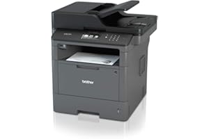 Brother DCPL5500DN Stampante Multifunzione Laser Senza Fax, Bianco e Nero, Velocità di Stampa 40 ppm, Stampa Fronte/Retro Automatica, Rete Cablata (no W-iFi), Display Touchscreen a Colori da 9.3 cm